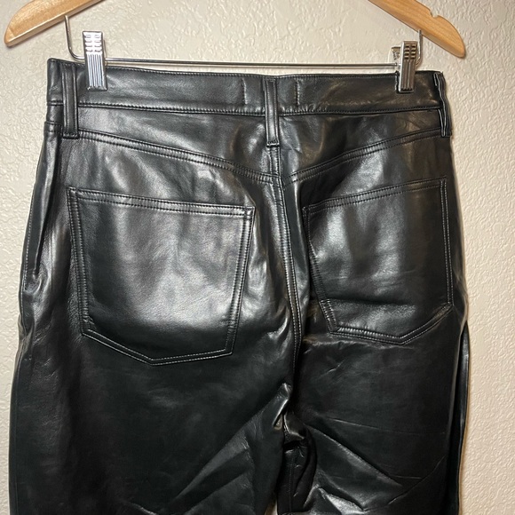 AGOLDE | Recycled Leather Fitted 90's in Detox Size: 29 - Picture 5 of 7